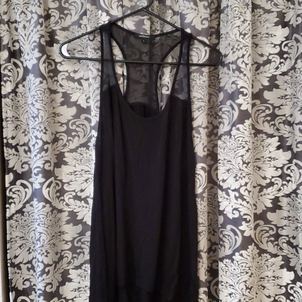 Black dress up tank top
